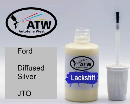 Ford, Diffused Silver, JTQ: 20ml Lackstift, von ATW Autoteile West.